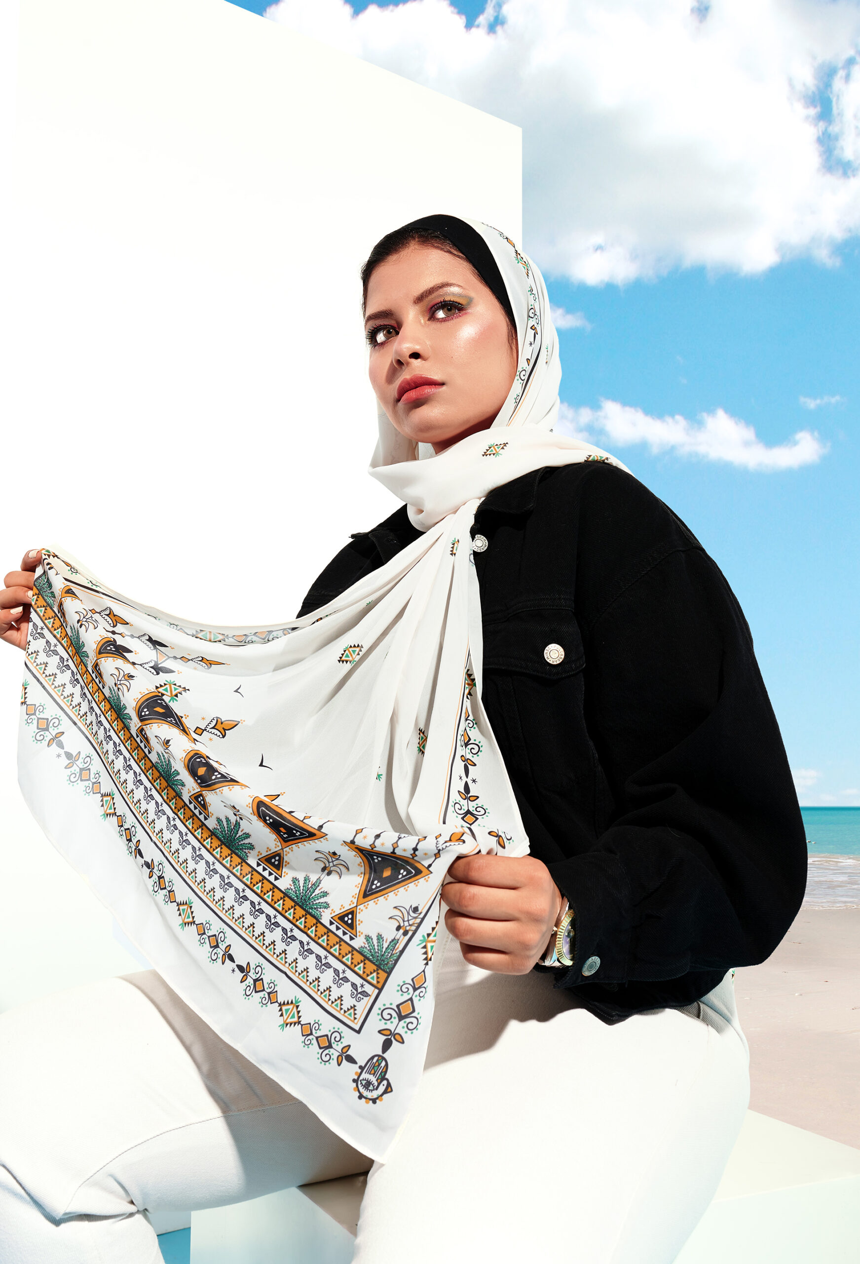 FOLK CANDLE - SCARF