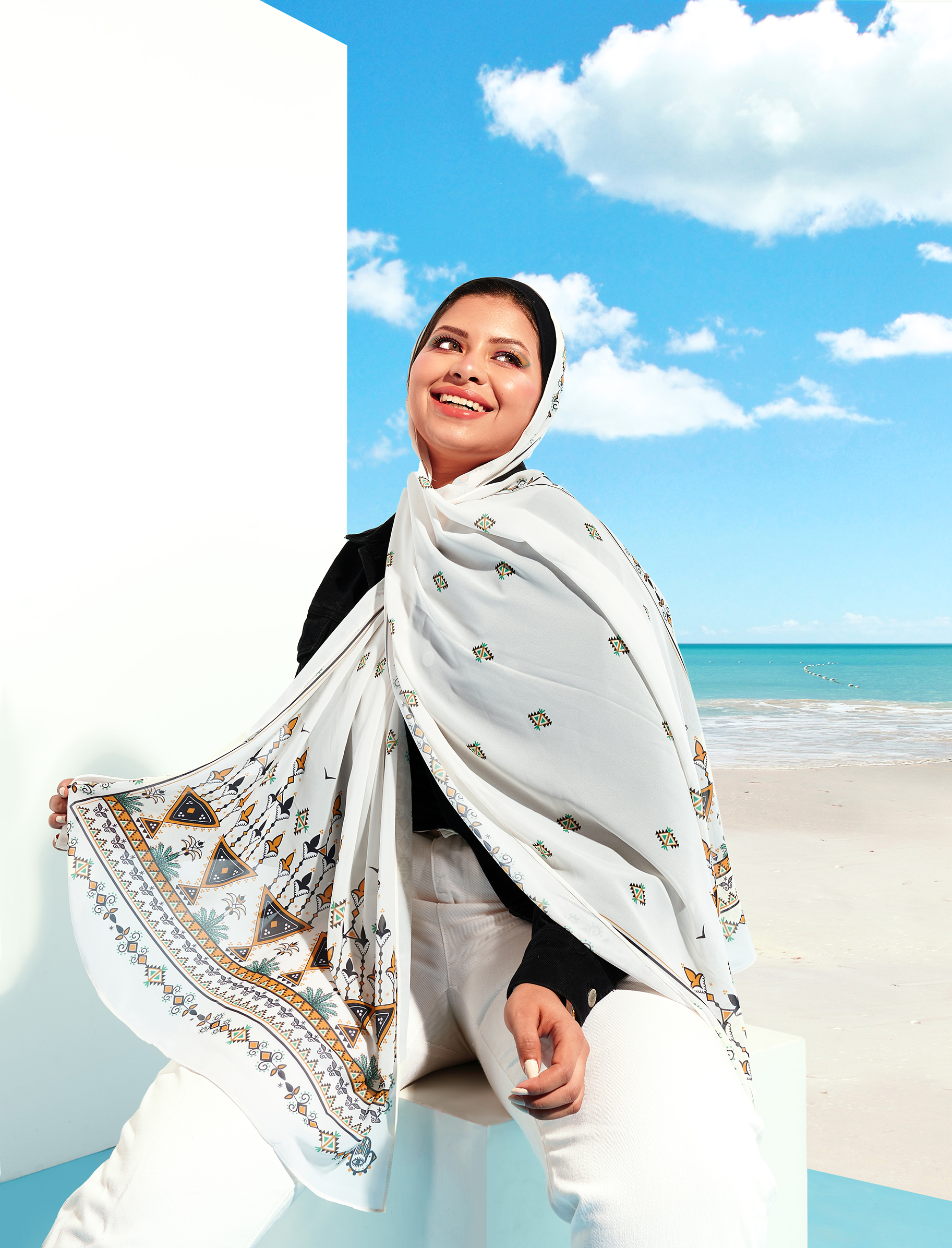 FOLK CANDLE - SCARF - Image 2