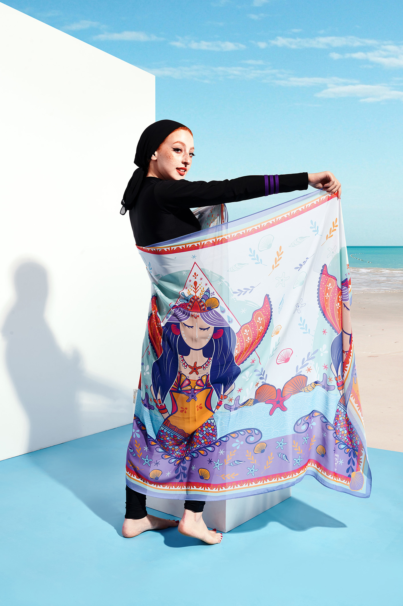 MERMAID MOTIF - COVER UP