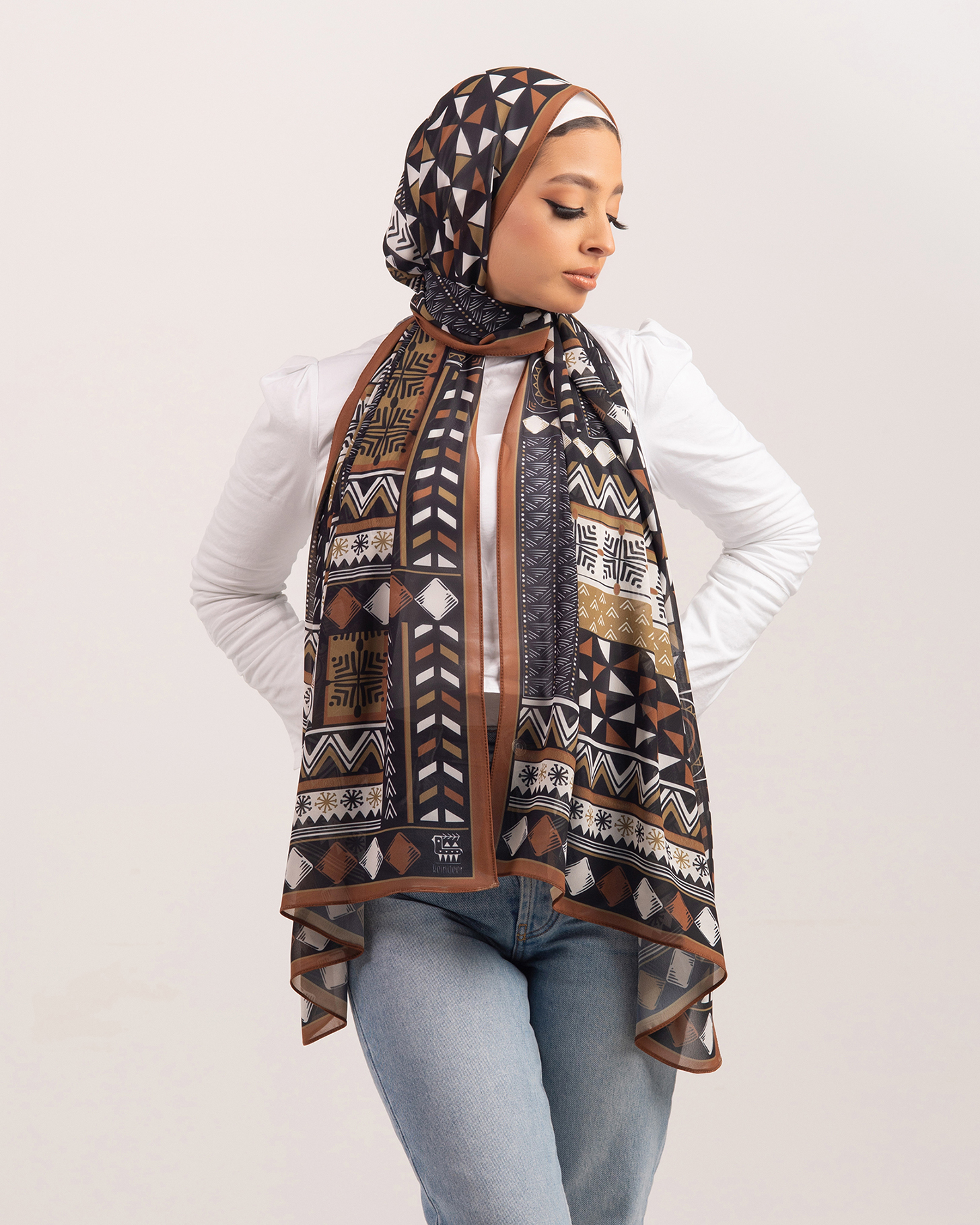 Tiebele Scarf - Chiffon - Image 3