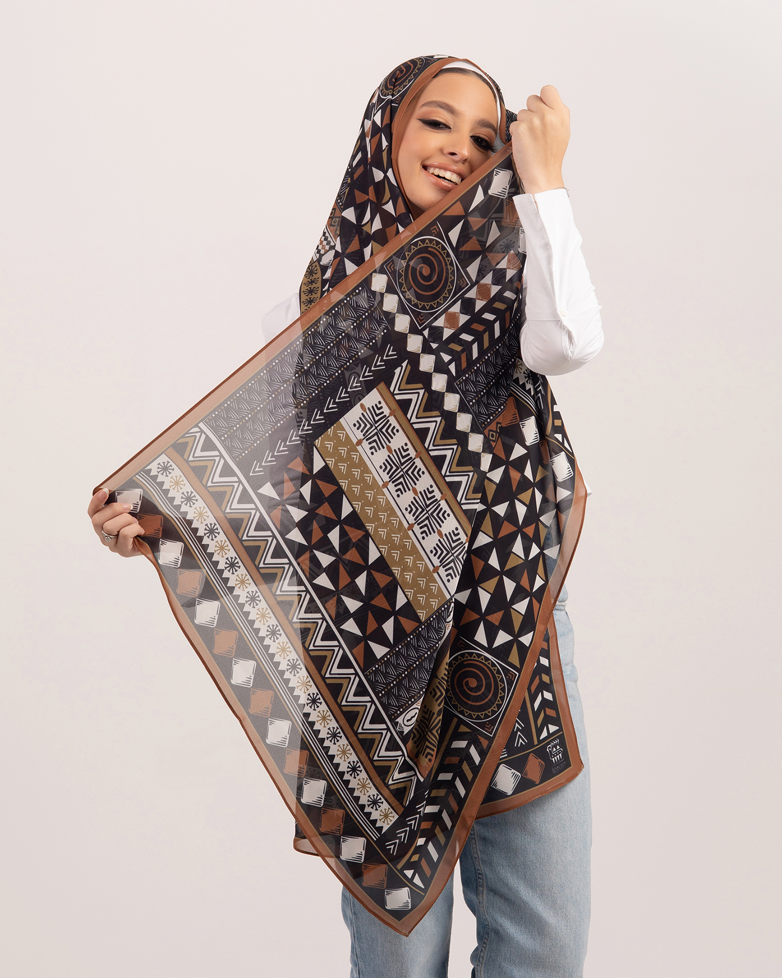 Tiebele Scarf - Chiffon - Image 4