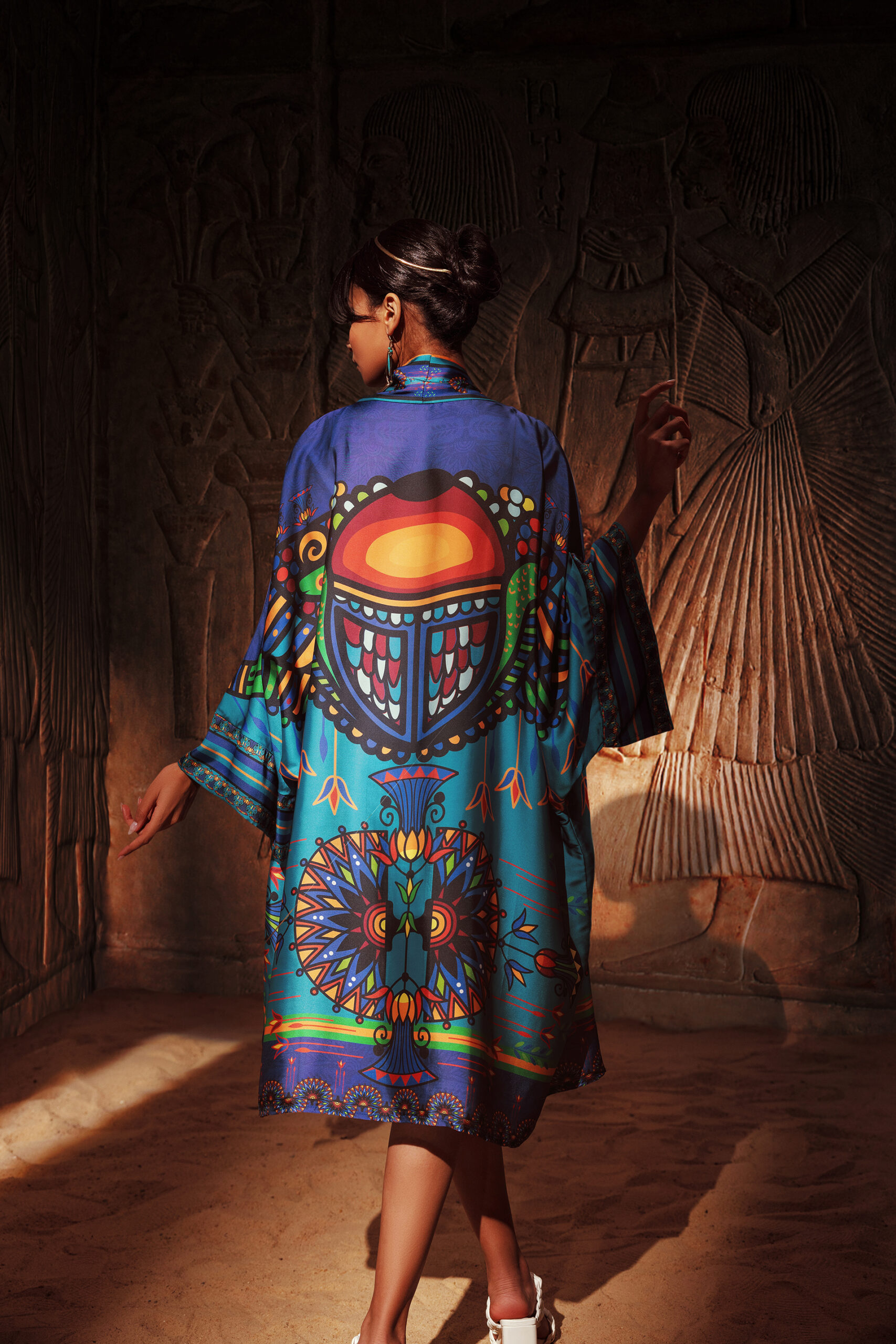 NEFERTITI BLUE KIMONO - Image 5