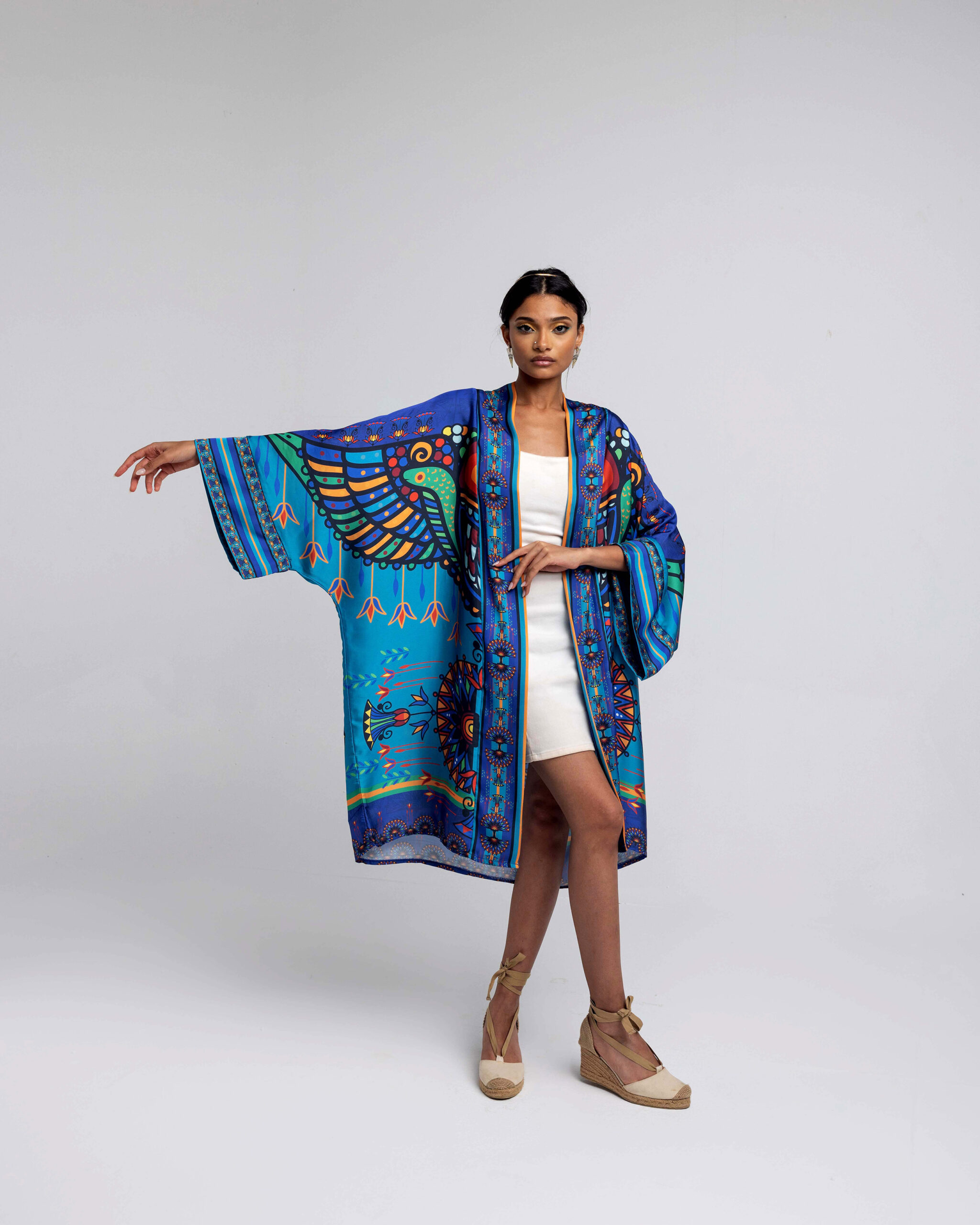 NEFERTITI BLUE KIMONO - Image 3