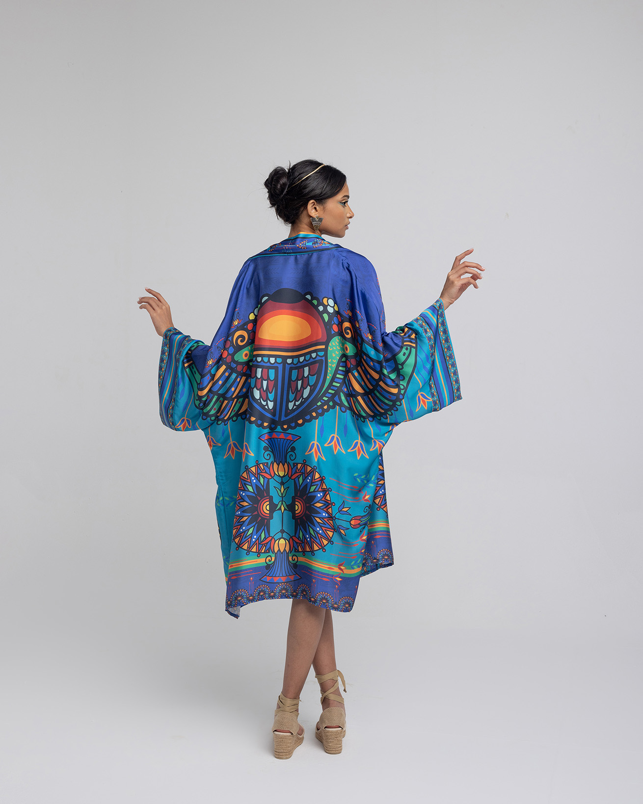 NEFERTITI BLUE KIMONO - Image 4