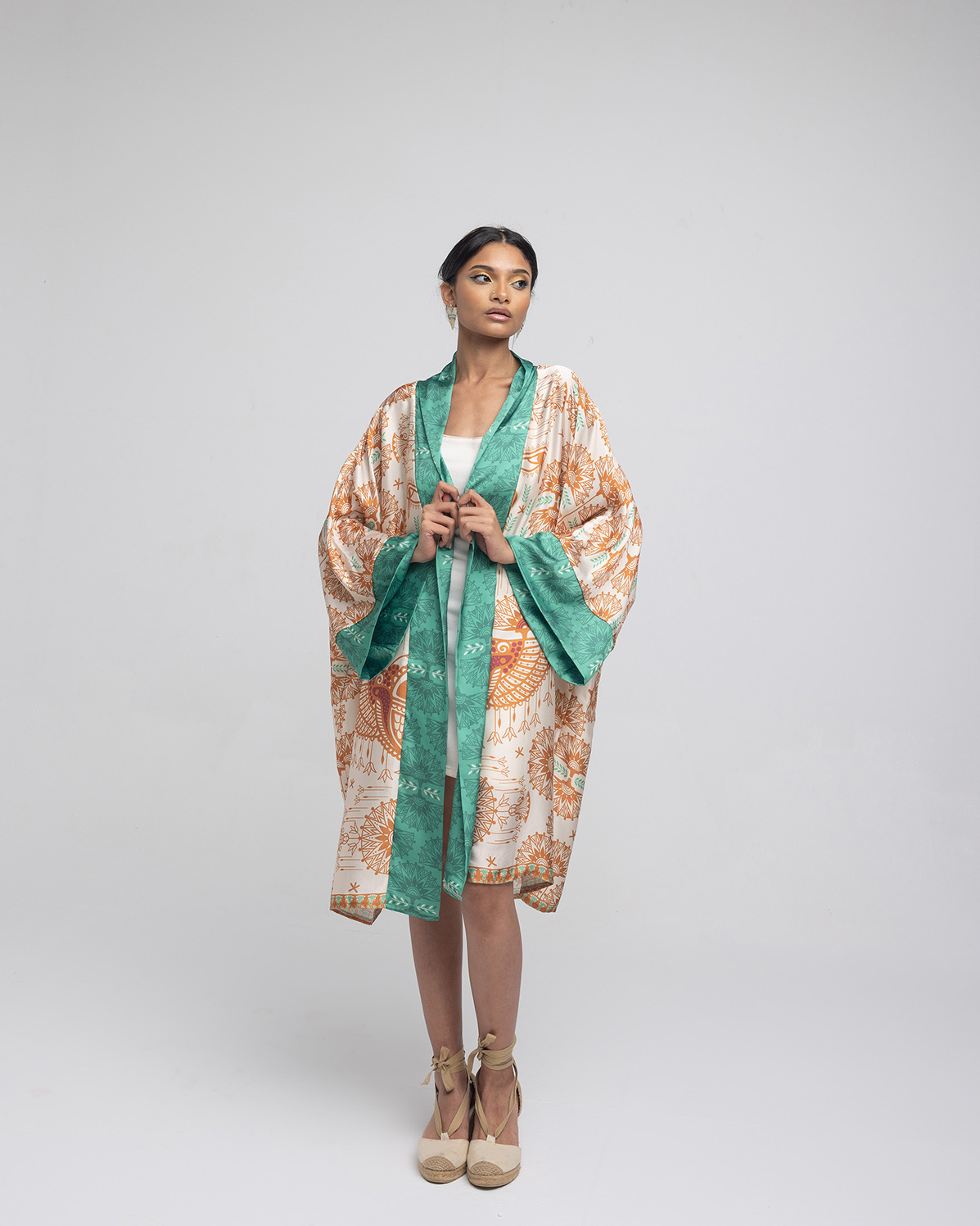 NEFERTITI BEIGE  KIMONO - Image 2