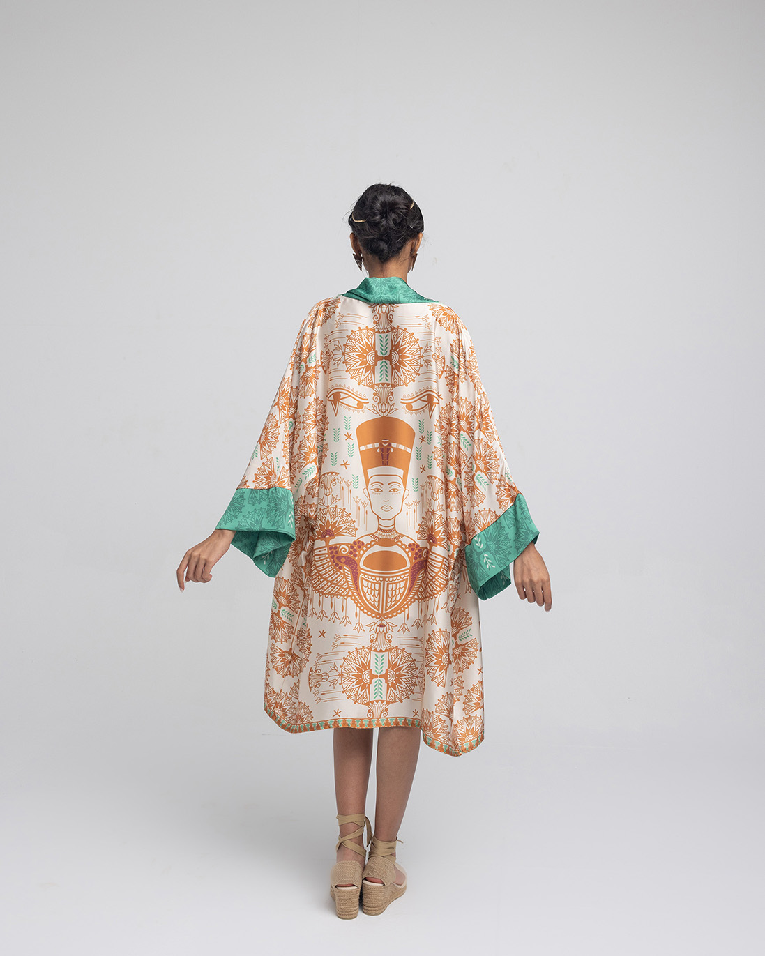 NEFERTITI BEIGE  KIMONO - Image 4