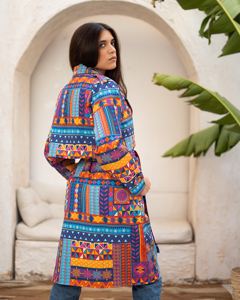 TRIBAL Trench Coat - Image 2
