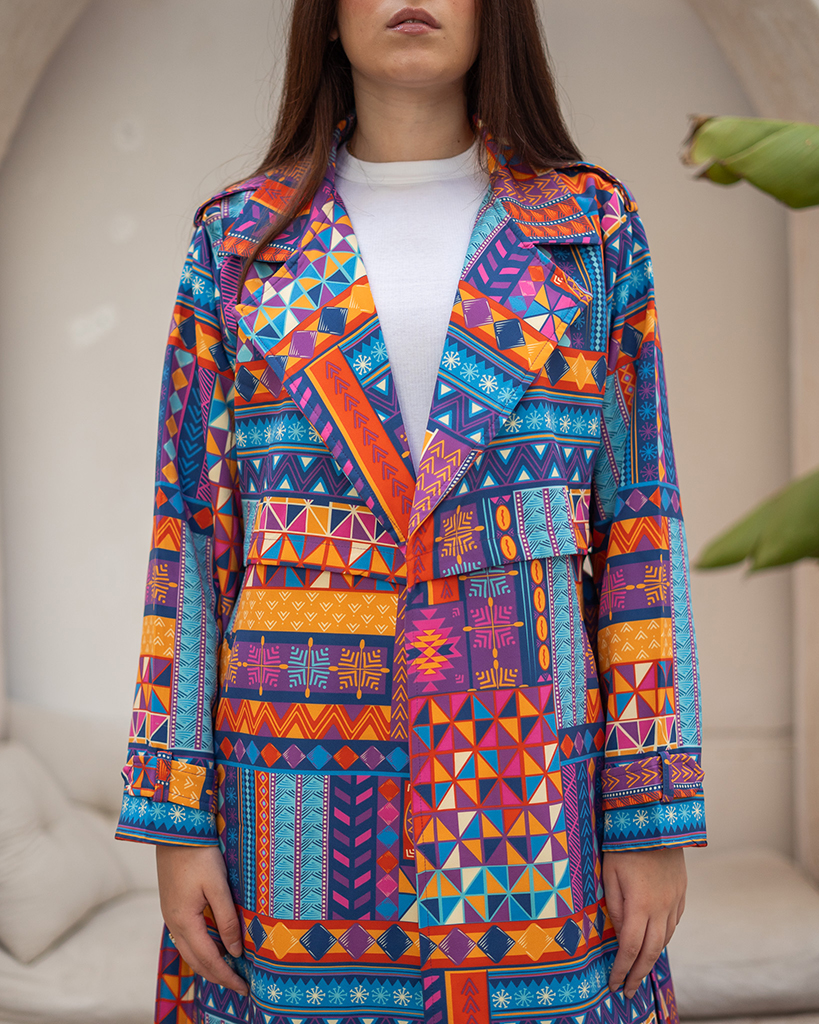 TRIBAL Trench Coat - Image 7