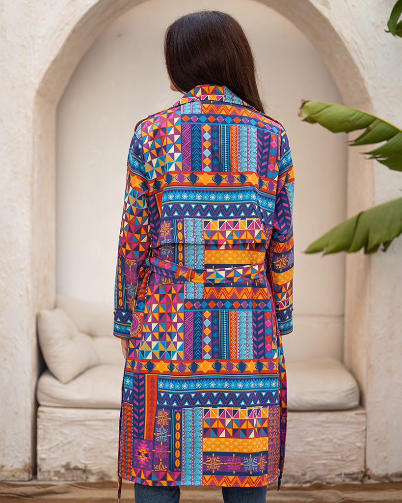 TRIBAL Trench Coat - Image 8