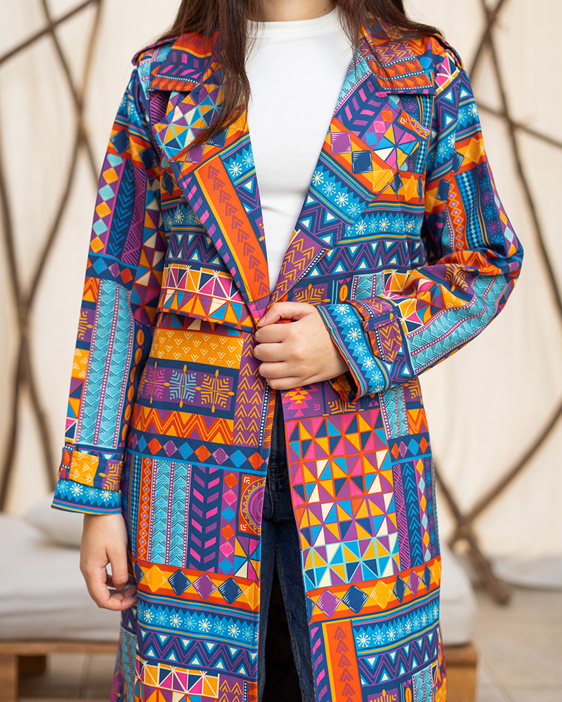 TRIBAL Trench Coat - Image 11