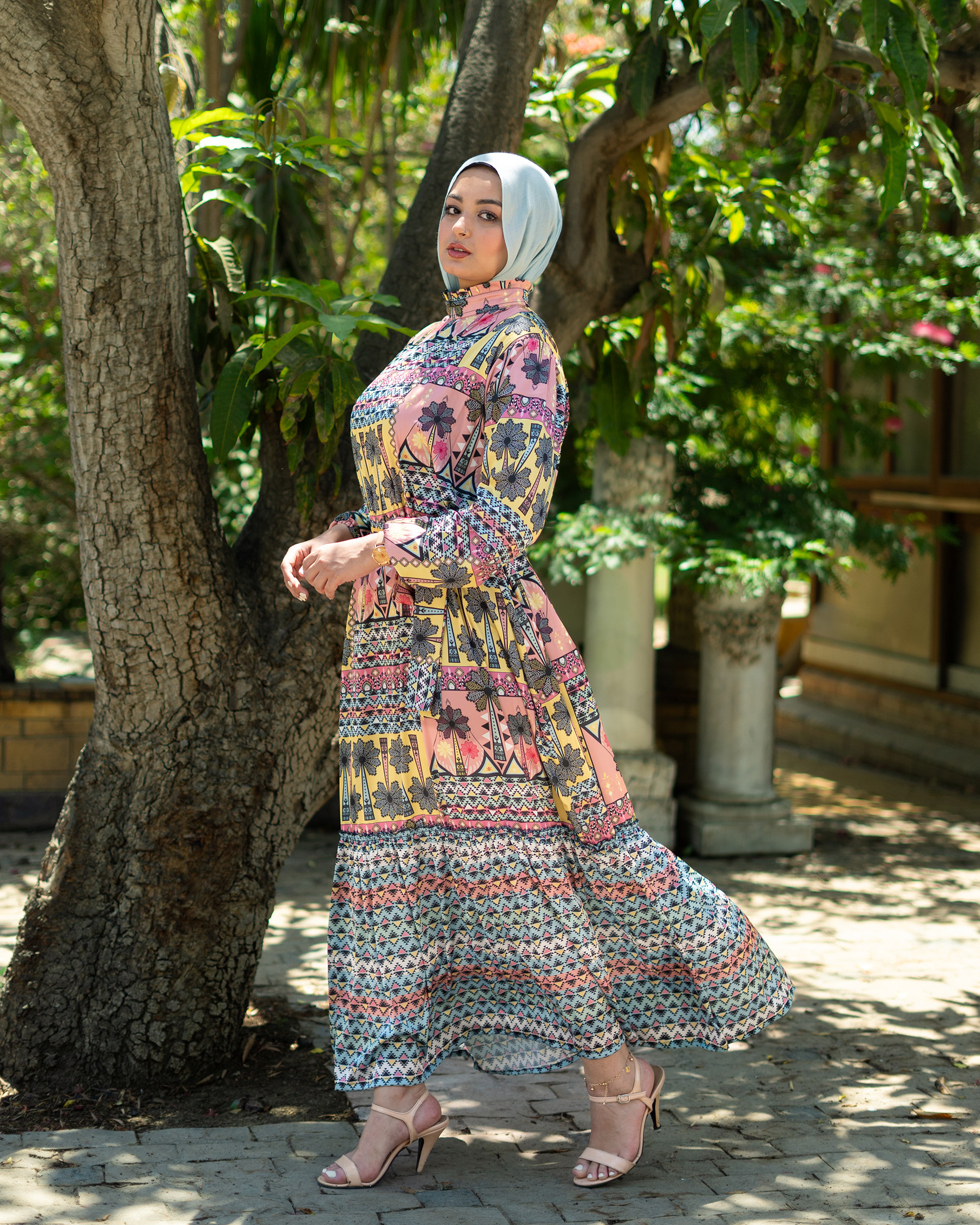 palm dress (satin)