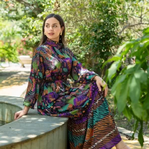 night jungle dress (satin)