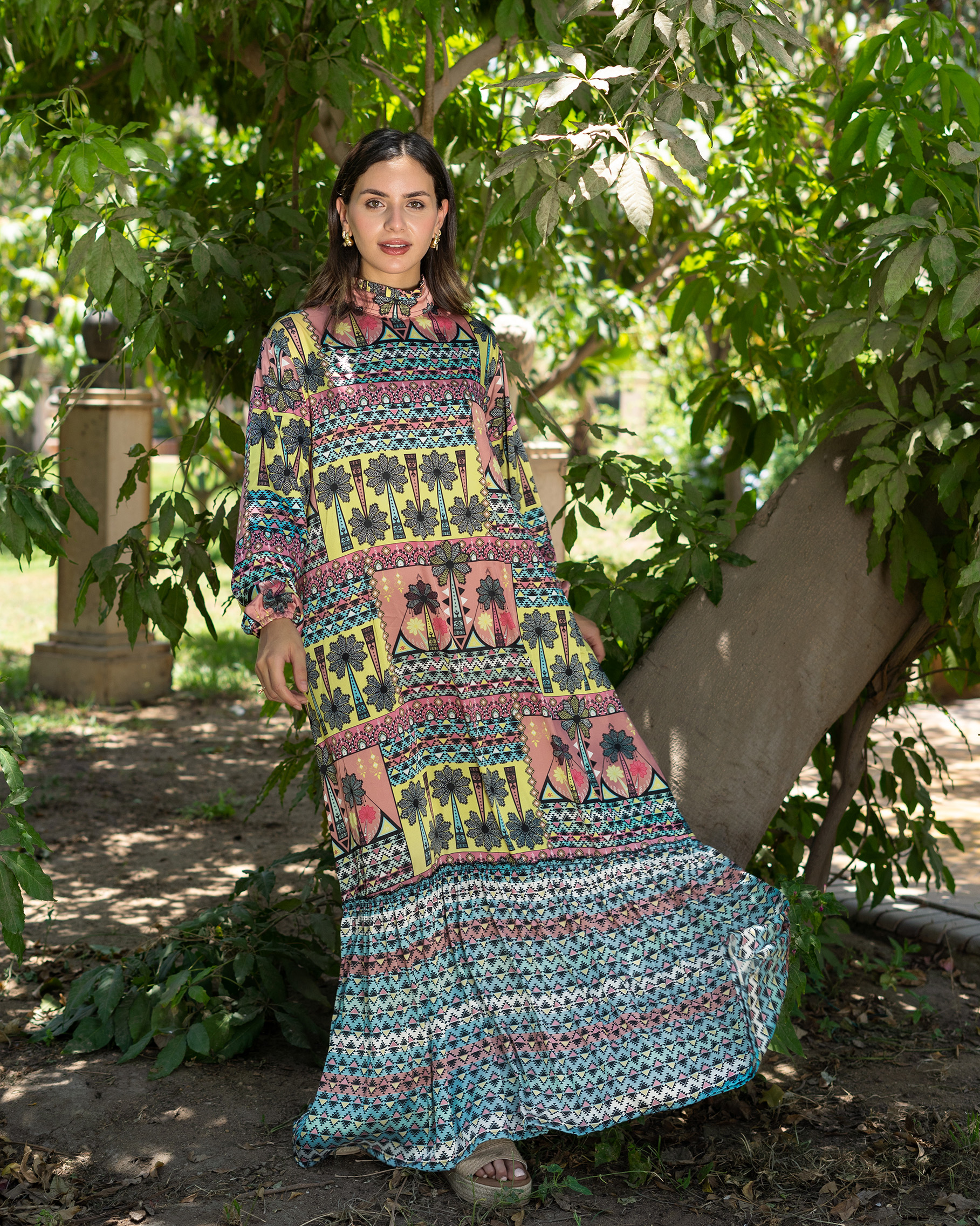 palm dress (satin) - Image 5