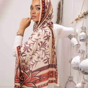 Harmony peach Scarf - Chiffon