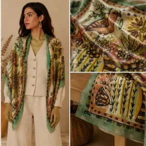 Murals of Kemet  – Square Voile Scarf
