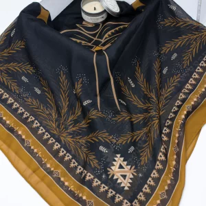 FOLK Palm– Square Voile Scarf